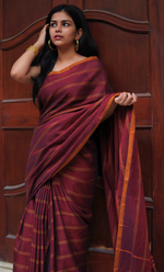 Load image into Gallery viewer, Kesariya - केसरिया (Premium Narayanpet Handloom Pure Cotton)
