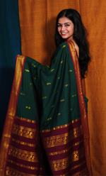 Load image into Gallery viewer, DINA - दिना (Premium Handloom Gadwal Silk Cotton)
