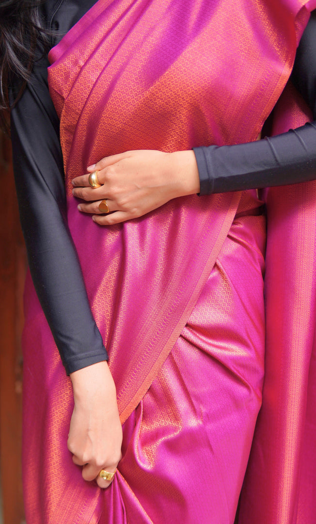 Anvika (Premium Quality Kanjivaram Silk Saree)