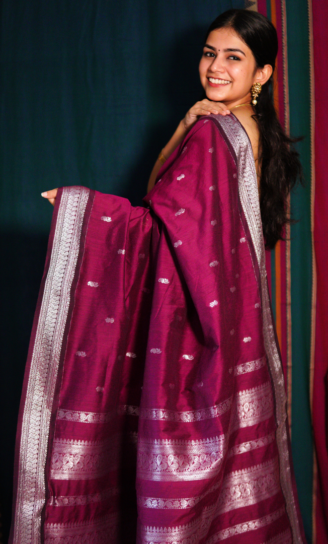 TANISHA - तनीषा (Premium Handloom Gadwal Silk Cotton)