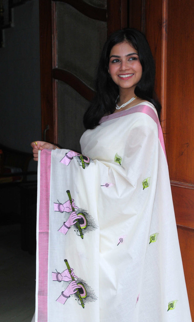 Megha - മേഘ (Traditional Kerala Cotton Saree)