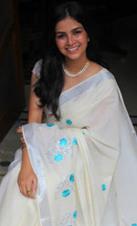 Load image into Gallery viewer, Neelima - നീലിമ (Traditional Kerala Cotton Saree)
