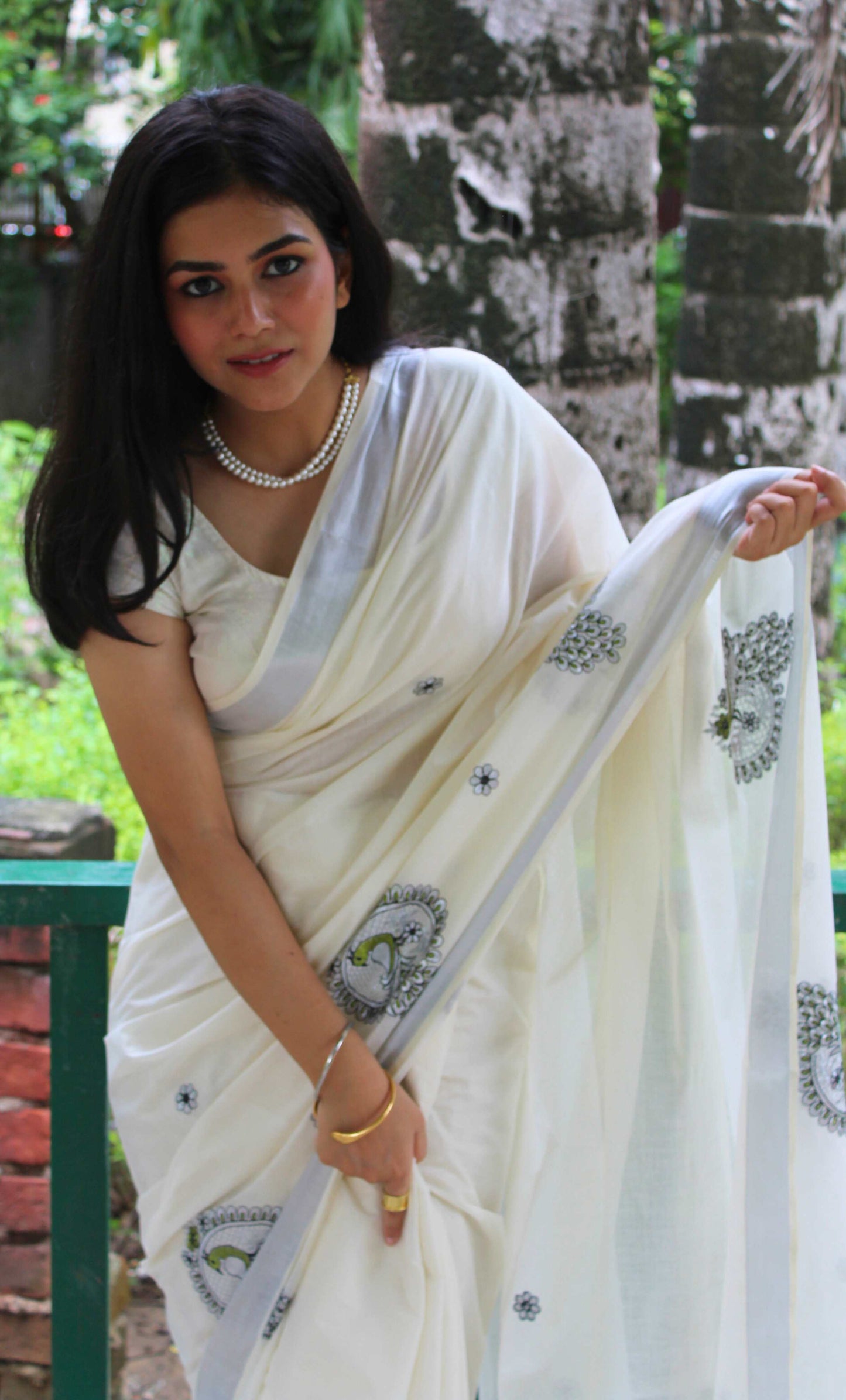 Mohanam - മോഹനം (Traditional Kerala Cotton Saree)