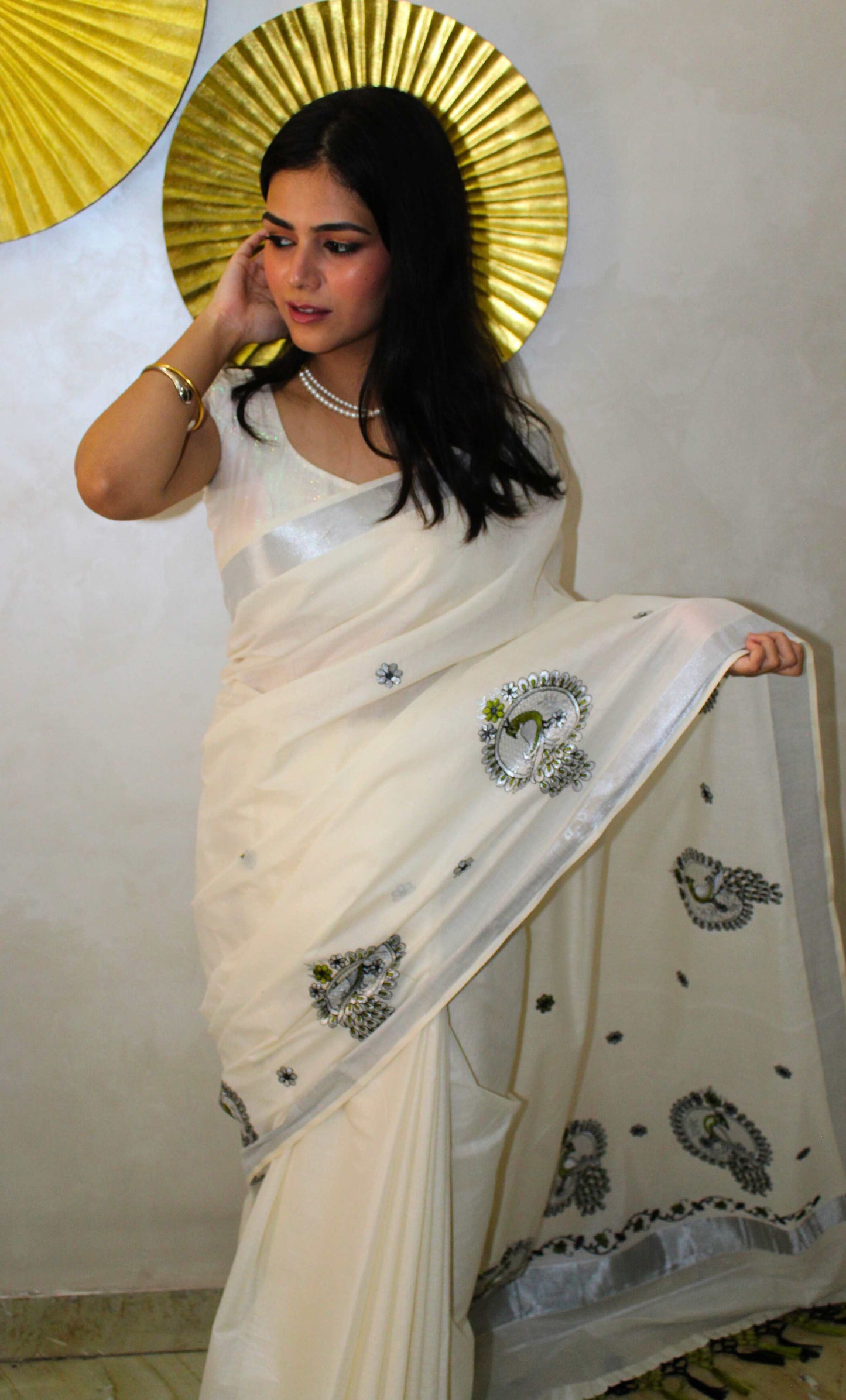 Mohanam - മോഹനം (Traditional Kerala Cotton Saree)