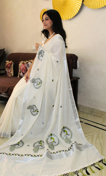 Mohanam - മോഹനം (Traditional Kerala Cotton Saree)