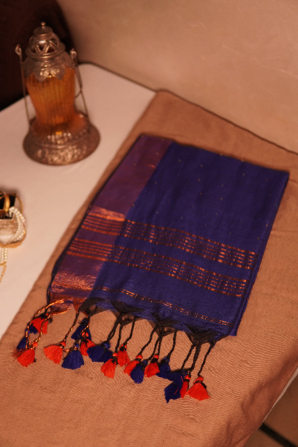 Shiny Maroon (Khadi Handloom Pure Cotton)