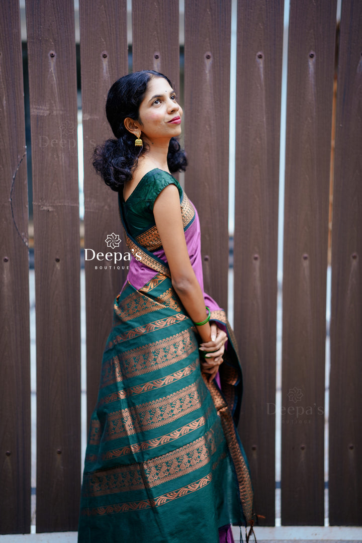 Dhenuka - ಧೇನುಕಾ (Premium Handloom Gadwal Silk Cotton)