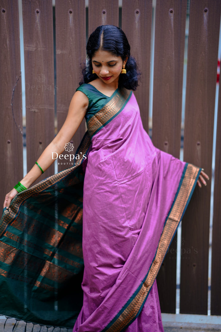 Dhenuka - ಧೇನುಕಾ (Premium Handloom Gadwal Silk Cotton)