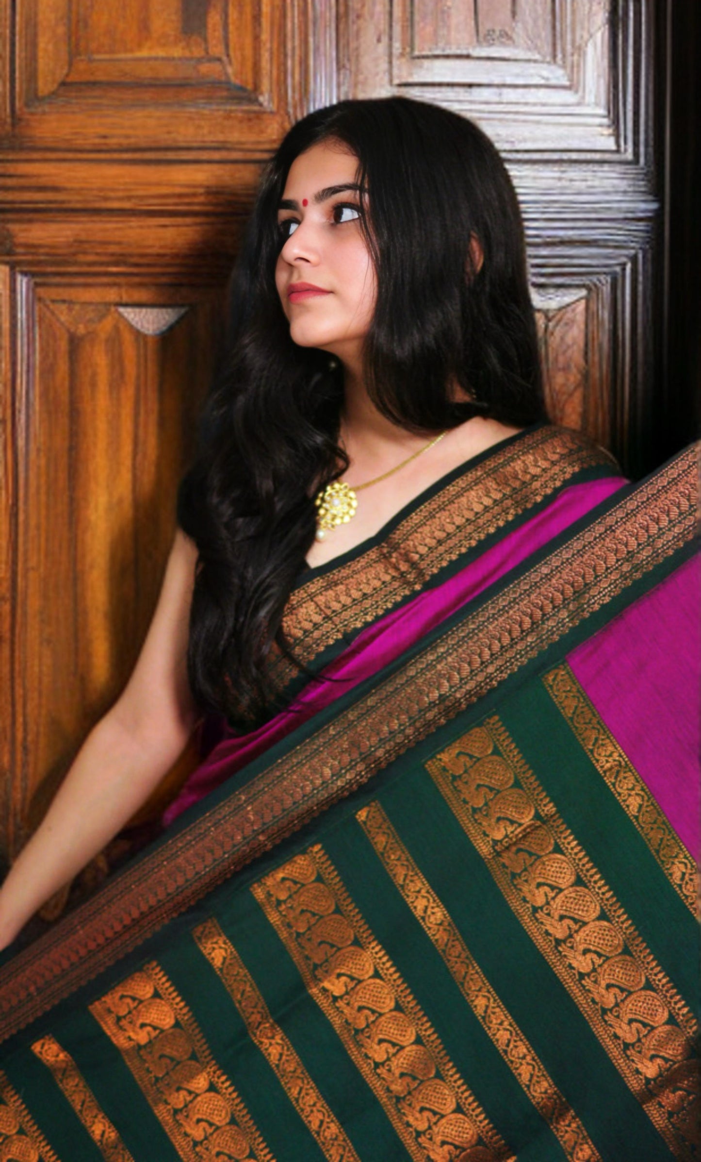 KAANTHI - कांठी (Premium Handloom Gadwal Silk Cotton)