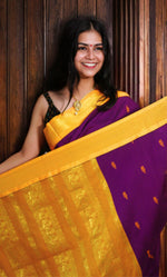 Load image into Gallery viewer, DYUTHI - द्युति (Premium Handloom Gadwal Silk Cotton)
