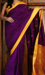 Load image into Gallery viewer, DYUTHI - द्युति (Premium Handloom Gadwal Silk Cotton)
