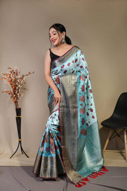 Kalamkari Skie Blue