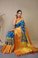 Load image into Gallery viewer, Kalamkari Royal Blue
