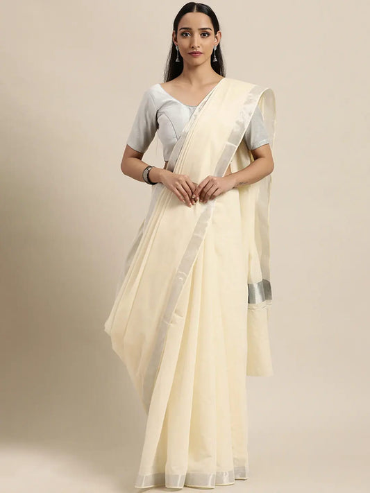 Jamanthi - ജമന്തി (Traditional Onam Kasavu Saree)