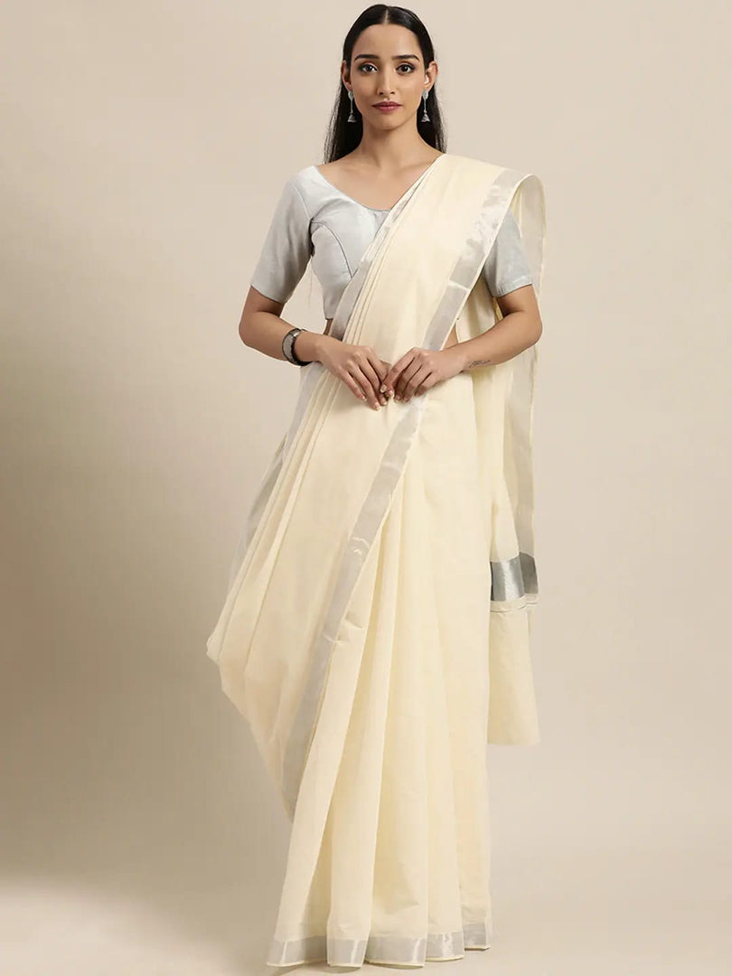 Jamanthi - ജമന്തി (Traditional Onam Kasavu Saree)