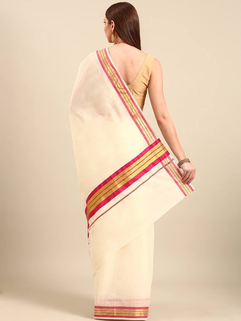 Thaamara - താമര (Traditional Onam Kasavu Saree)