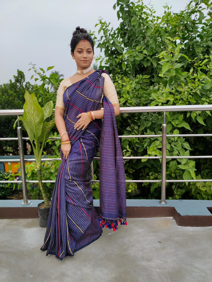 Purple Kantha