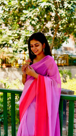 Load image into Gallery viewer, Majestic Dawn - (Premium 1 Minute Ready To Wear Saree)
