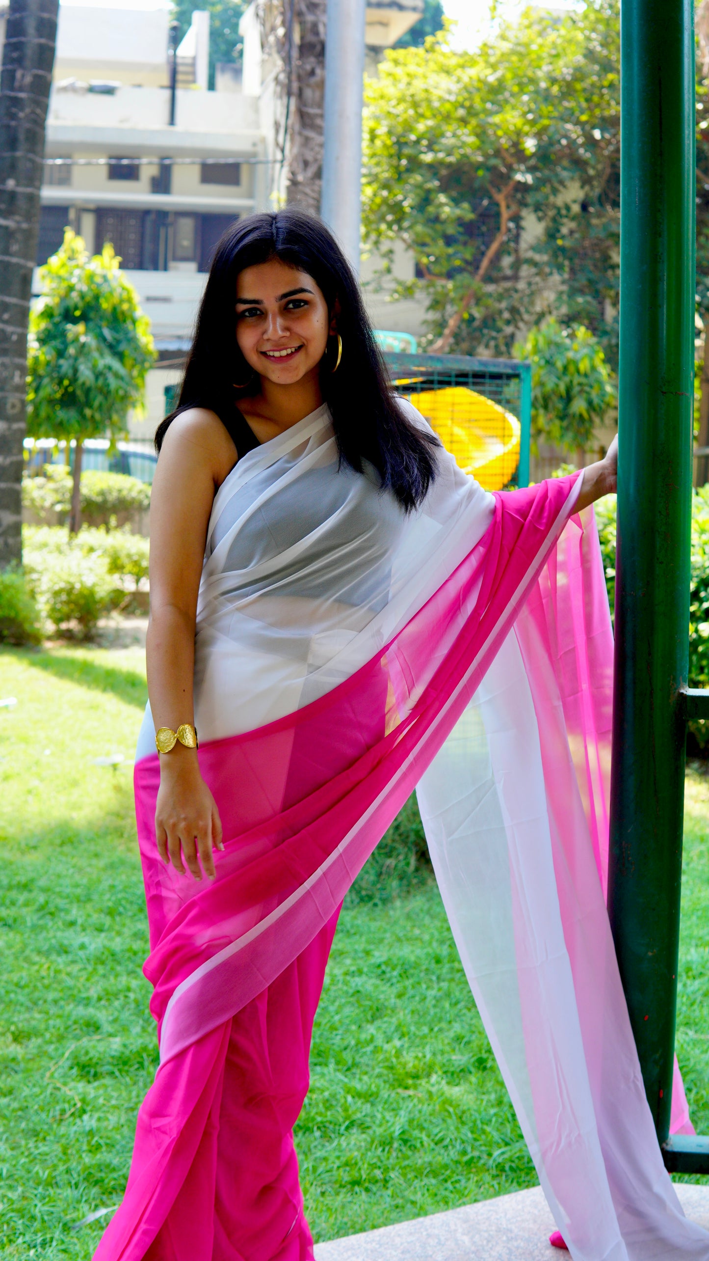 Dream and Reality - (Premium 1 Minute Ready To Wear Saree)