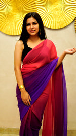 Load image into Gallery viewer, LASYA - (Premium 1 Minute Ready To Wear Saree)
