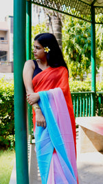 Load image into Gallery viewer, Mighty Dusk - (Premium 1 Minute Ready To Wear Saree)&nbsp;
