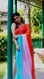 Load image into Gallery viewer, Mighty Dusk - (Premium 1 Minute Ready To Wear Saree)&nbsp;
