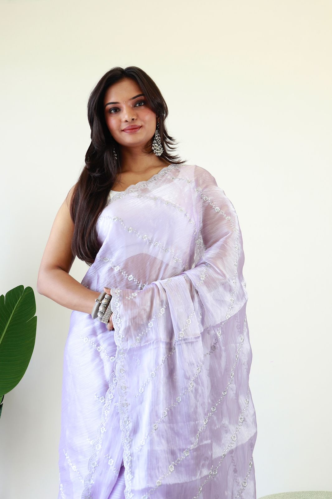 Lavender (1 Minute Ready To Wear Saree)