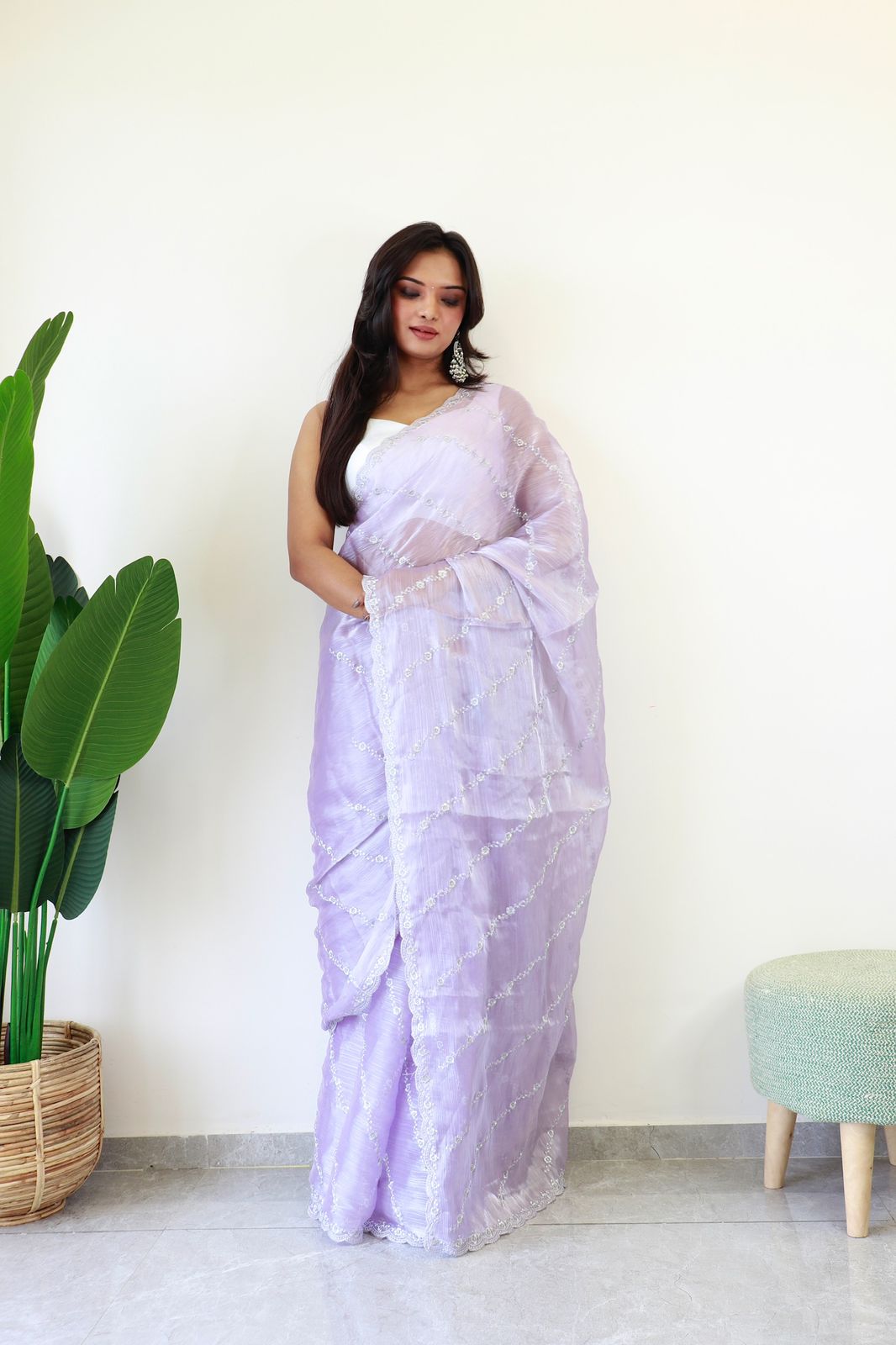 Lavender (1 Minute Ready To Wear Saree)