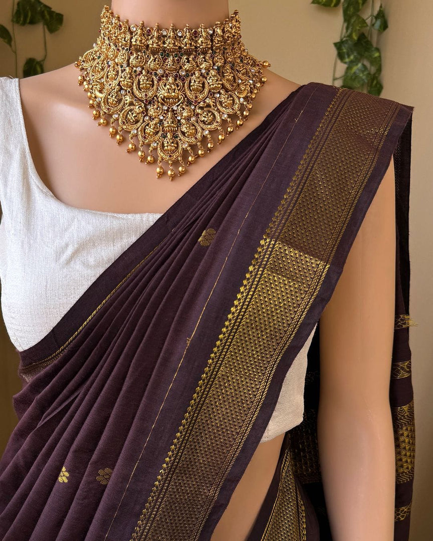 Devika - ദേവിക (Premium Handloom Gadwal Silk Cotton)