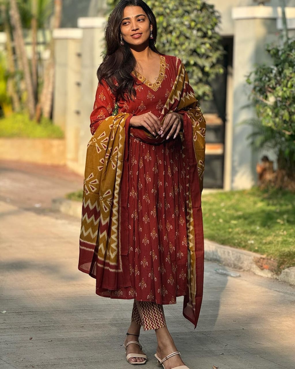 Alani ~ Maroon Kurti Set