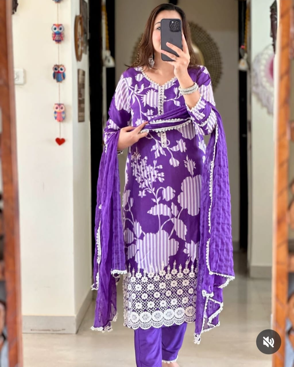 Palak ~ Purple Suit Set