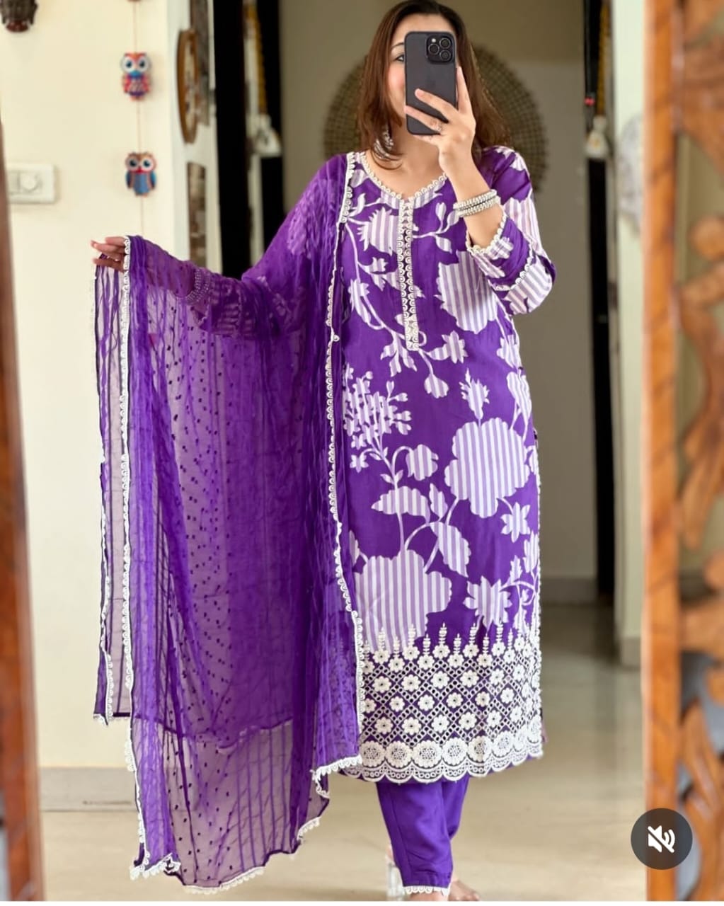 Palak ~ Purple Suit Set