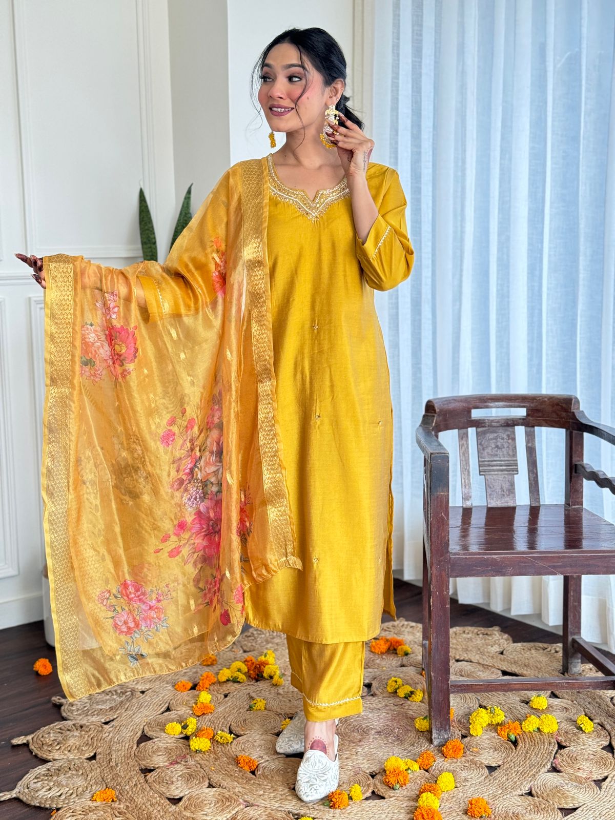 Tarini ~ Yellow Suit Set