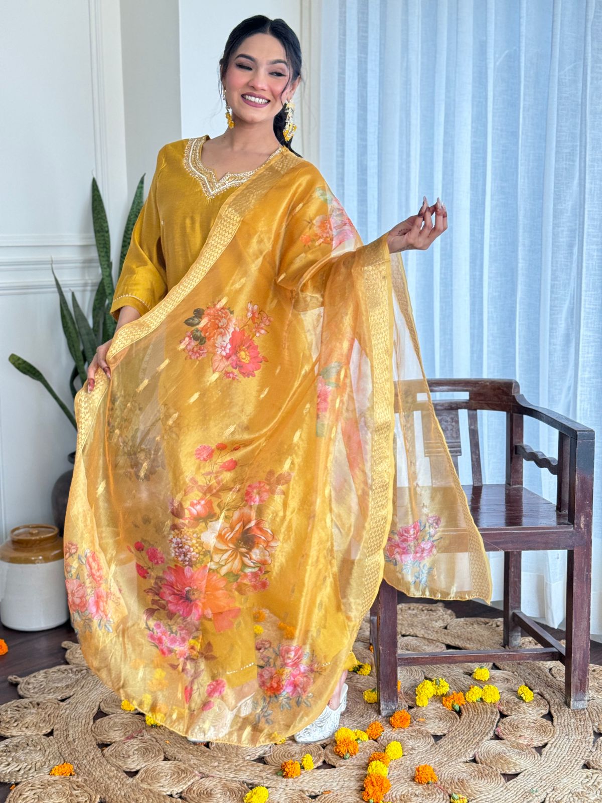 Tarini ~ Yellow Suit Set