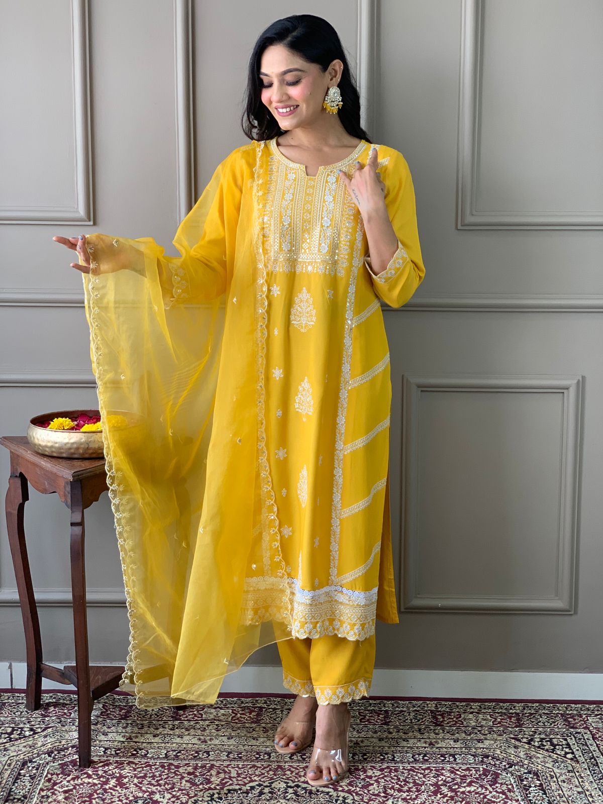 Samar ~ Yellow Kurti Set