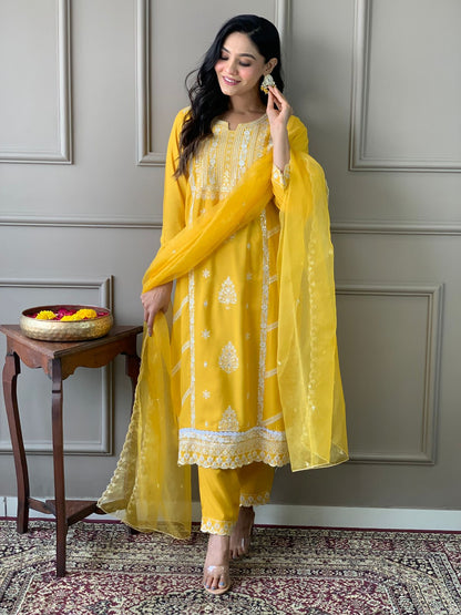 Samar ~ Yellow Kurti Set