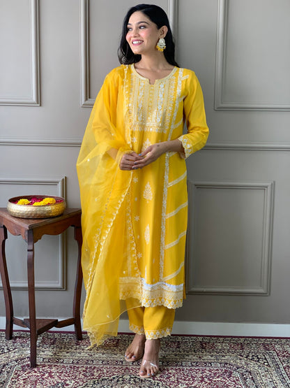 Samar ~ Yellow Kurti Set