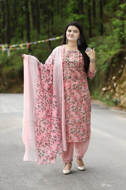 Nirvi ~ Floral Kurti Set