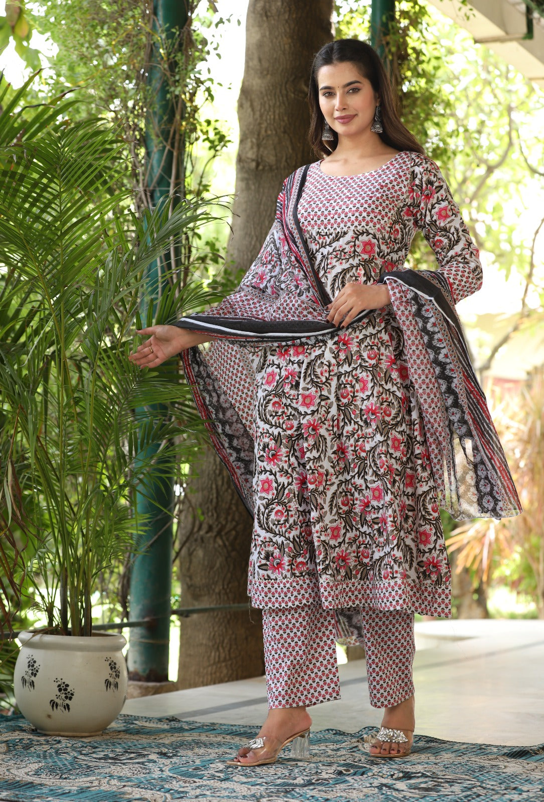 Jivika ~ Floral Kurti Set