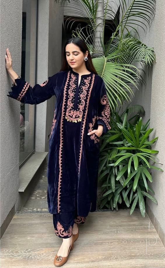 Teja ~ Embroidery Work Suit Set