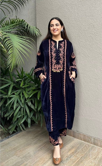 Teja ~ Embroidery Work Suit Set