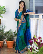 Load image into Gallery viewer, Rama (Soft Art Silk Saree)
