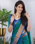 Load image into Gallery viewer, Rama (Soft Art Silk Saree)
