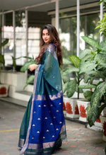 Load image into Gallery viewer, Peacock (Soft Art Silk Saree)
