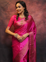 Load image into Gallery viewer, Pink Silky (Soft Art Silk Saree)
