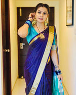 Load image into Gallery viewer, Royal Blue Soft Silky (Soft Art Silk Saree)
