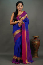 Load image into Gallery viewer, Blue Temple (Khadi Handloom Cotton)
