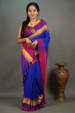 Load image into Gallery viewer, Blue Temple (Khadi Handloom Cotton)
