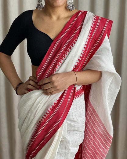 Red Temple (Khadi Handloom Cotton)