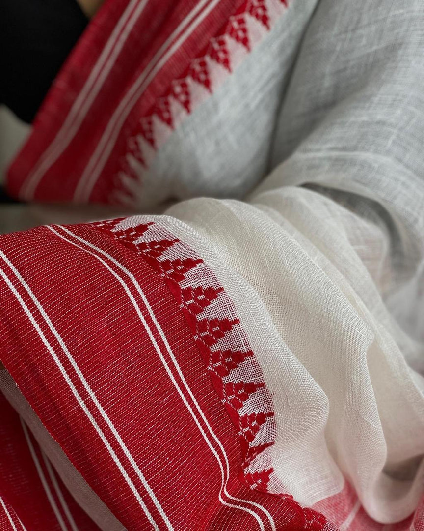 Red Temple (Khadi Handloom Cotton)